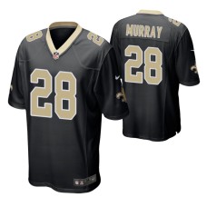 New Orleans Saints #28 Latavius Murray Game Men Jersey Black