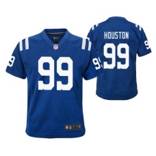 2019 Youth Colts Justin Houston Royal Color Rush Game Jersey