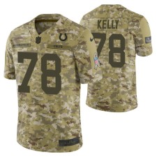 Indianapolis Colts #78 Ryan Kelly Camo Limited 2018 Salute To Service Jersey Men