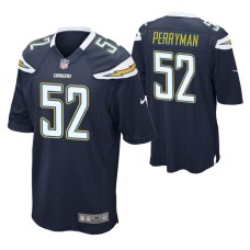 Men Los Angeles Chargers #52 Denzel Perryman Navy Nike Game Jersey