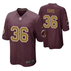 Washington Redskins Sean Davis Alternate Game #36 Burgundy Jersey