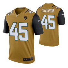 K'Lavon Chaisson Jacksonville Jaguars Bold Gold Color Rush Legend Jersey