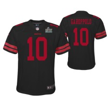 Jimmy Garoppolo San Francisco 49ers Super Bowl LIV Youth Black Game Jersey