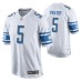 Men Detroit Lions #5 Matt Prater White Nike Game Jersey