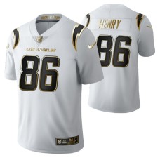 Men Los Angeles Chargers Hunter Henry Golden Limited White Jersey