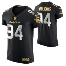 Miami Dolphins Christian Wilkins #94 Golden Edition Black Elite Jersey