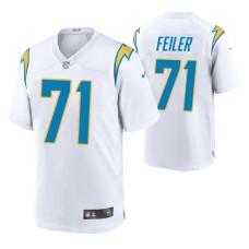 Los Angeles Chargers #71 Matt Feiler White Game Jersey