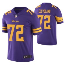 Men Minnesota Vikings Ezra Cleveland 2020 NFL Draft Purple Color Rush Limited Jersey