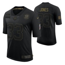 Green Bay Packers 2020 Salute to Service Limited Aaron Jones #33 Black Jersey