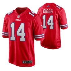 Buffalo Bills Stefon Diggs #14 Game Red Alternate Jersey