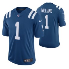 Indianapolis Colts Chad Williams Royal 100th Season Vapor Limited Jersey