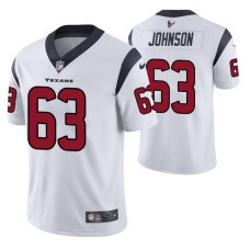 Roderick Johnson NO. 63 Vapor Limited White Houston Texans Jersey