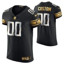 Detroit Lions Custom #00 Golden Edition Black Elite Jersey