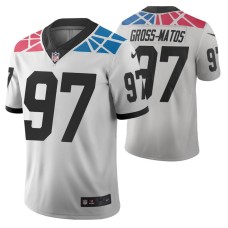 Carolina Panthers Yetur Gross-Matos City Edition White Vapor Limited Jersey