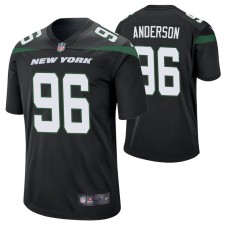 Men New York Jets #96 Henry Anderson Nike Black Player Game Jersey