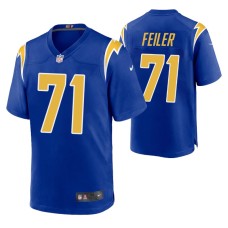 Los Angeles Chargers #71 Matt Feiler Royal Game Jersey