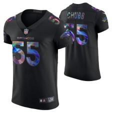 Denver Broncos Bradley Chubb #55 Vapor Elite Black Golden Edition Jersey