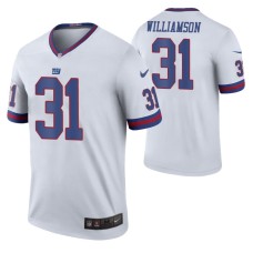 Chris Williamson New York Giants White Color Rush Legend Jersey