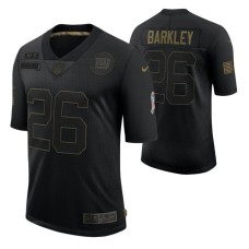 New York Giants 2020 Salute to Service Limited Saquon Barkley #26 Black Jersey