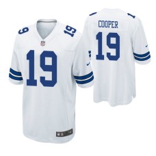 Men Dallas Cowboys #19 Amari Cooper Wihte Nike Game Jersey