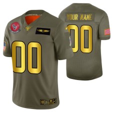 NFL 100th Season Houston Texans Custom Men 2019 Salute to Service Jersey