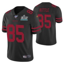 George Kittle San Francisco 49ers Super Bowl LIV Men Black Vapor Limited Jersey