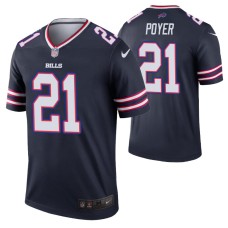 Men Jordan Poyer Buffalo Bills Jersey Navy Inverted Legend Edition