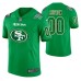 Men San Francisco 49ers Custom Kelly Green St. Patrick Day Jersey