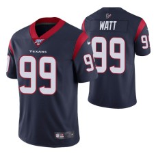 Houston Texans J.J. Watt Navy 100th Season Vapor Limited Jersey