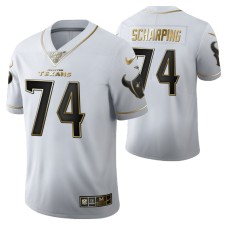 Houston Texans Max Scharping 100th Season Jersey White Vapor Limited Golden Edition