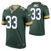 Men Aaron Jones #33 Green Bay Packers Green Legend Jersey