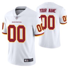 Custom #00 Vapor Limited White Washington Football Team Jersey