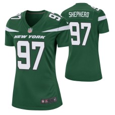 New York Jets #97 Nathan Shepherd Nike Green Women Player Game Jersey