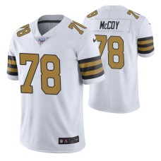 New Orleans Saints Erik McCoy Jersey 100th Season White Color Rush Edition