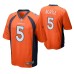 Denver Broncos Blake Bortle #5 Game Orange Jersey