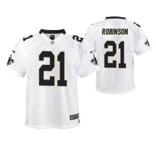 Youth New Orleans Saints #21 Patrick Robinson White Nike Team Color Game Jersey