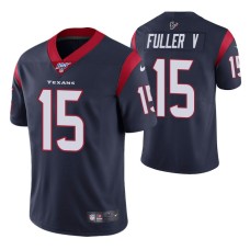 Houston Texans Will Fuller V Navy 100th Season Vapor Limited Jersey