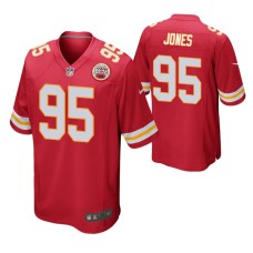 Men Kansas City Chiefs Chris Jones Game #95 Red Jersey