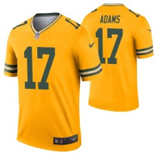 Men Davante Adams Green Bay Packers Jersey Gold Inverted Legend Edition