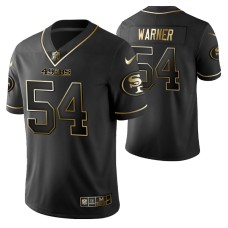 Men San Francisco 49ers Fred Warner Black Golden Edition Jersey