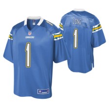 Los Angeles Chargers Ty Long Powder Blue Pro Line Men Jersey