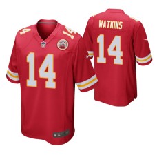 Men Kansas City Chiefs Sammy Watkins Game #14 Red Jersey