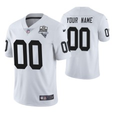 Las Vegas Raiders #00 Custom Inaugural Season White Vapor Limited Jersey