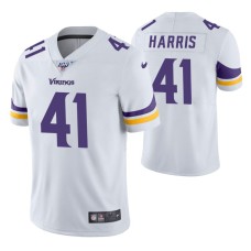 Men Minnesota Vikings Anthony Harris White 100th Season Vapor Limited Jersey