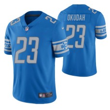 Jeff Okudah No. 23 Detroit Lions Light Blue Color Rush Legend Jersey