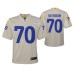 Youth Los Angeles Rams Joseph Noteboom Game #70 Bone Jersey