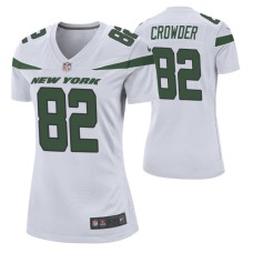 New York Jets #82 Jamison Crowder Nike White Women Player Game Jersey