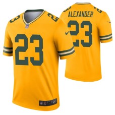 Men Jaire Alexander Green Bay Packers Jersey Gold Inverted Legend Edition