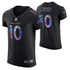 Denver Broncos Jerry Jeudy #10 Vapor Elite Black Golden Edition Jersey