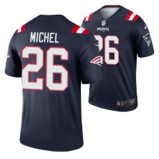 Sony Michel New England Patriots Navy Color Rush Legend Nike Jersey